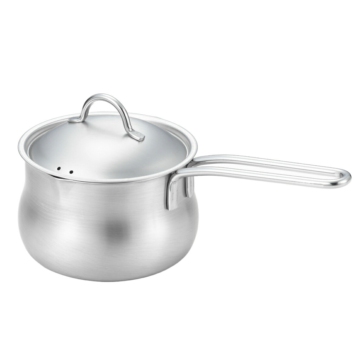 楽天市場】ミルクパン 12cm 蓋付き 両口 ステンレス製 日本製 （ ガス