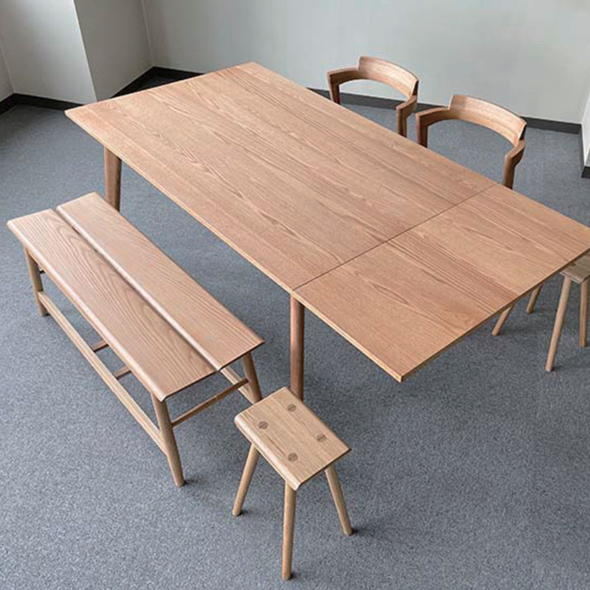 楽天市場】ダイニングベンチセット 3点セット 幅110cmベンチ×1