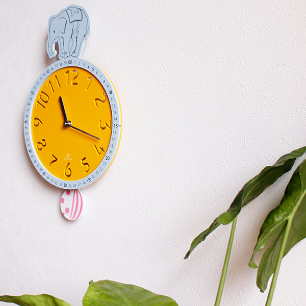 楽天市場】振り子時計 circus clock ゾウ ステップ秒針 ヤマト工芸