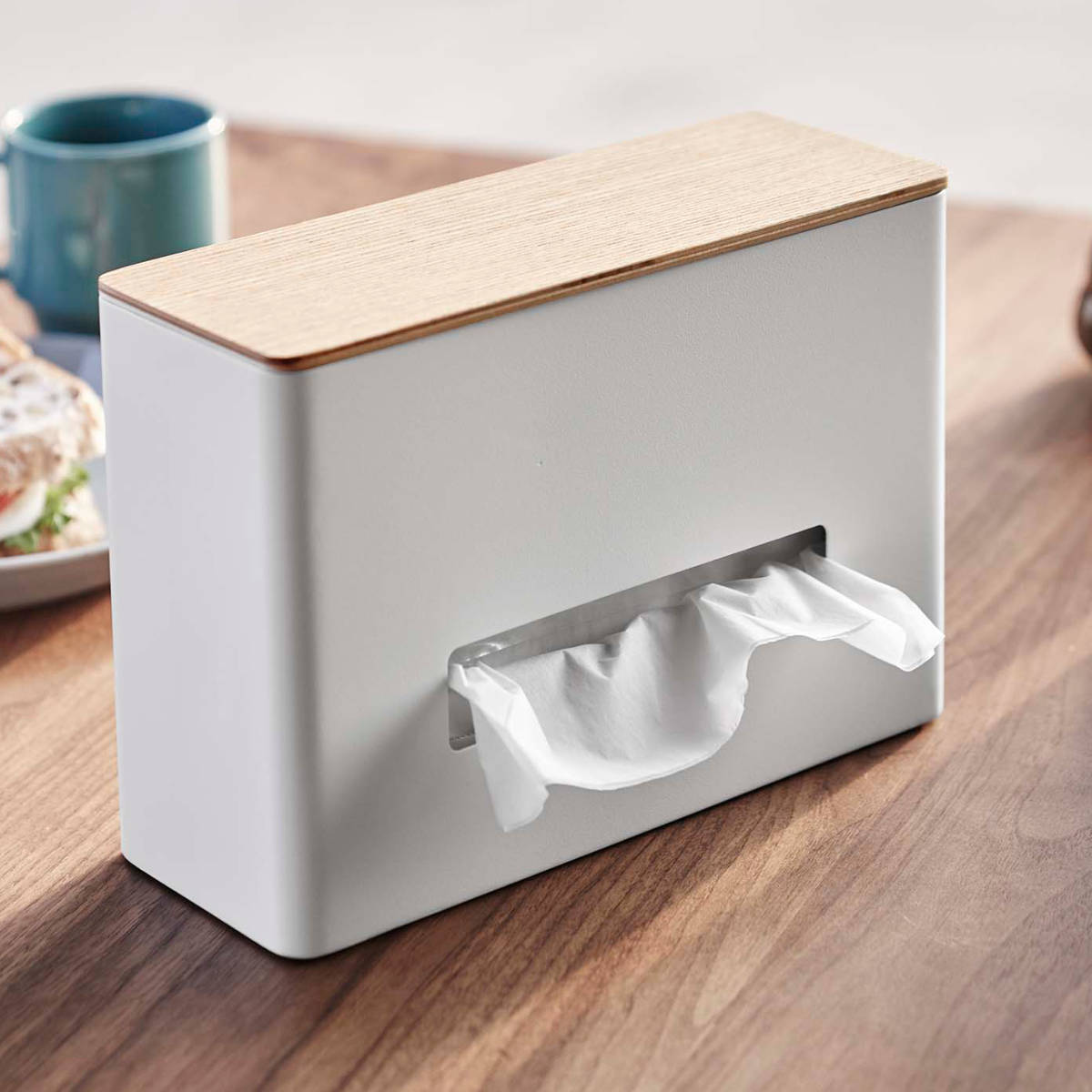 楽天市場】山崎実業 RIN ティッシュ＆ウェットシートケース リン