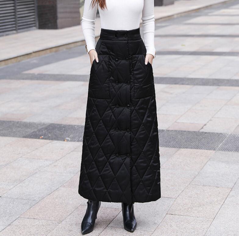 楽天市場】巻きスカート ダウンスカート ロングスカート 中綿 ラップ