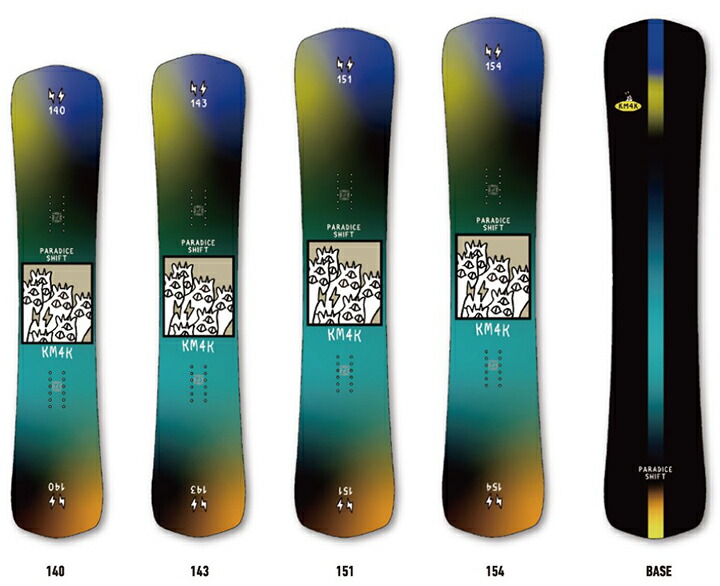 楽天市場】KM4K SNOWBOARDS [ PARADICE SHIFT @68000] カモシカ