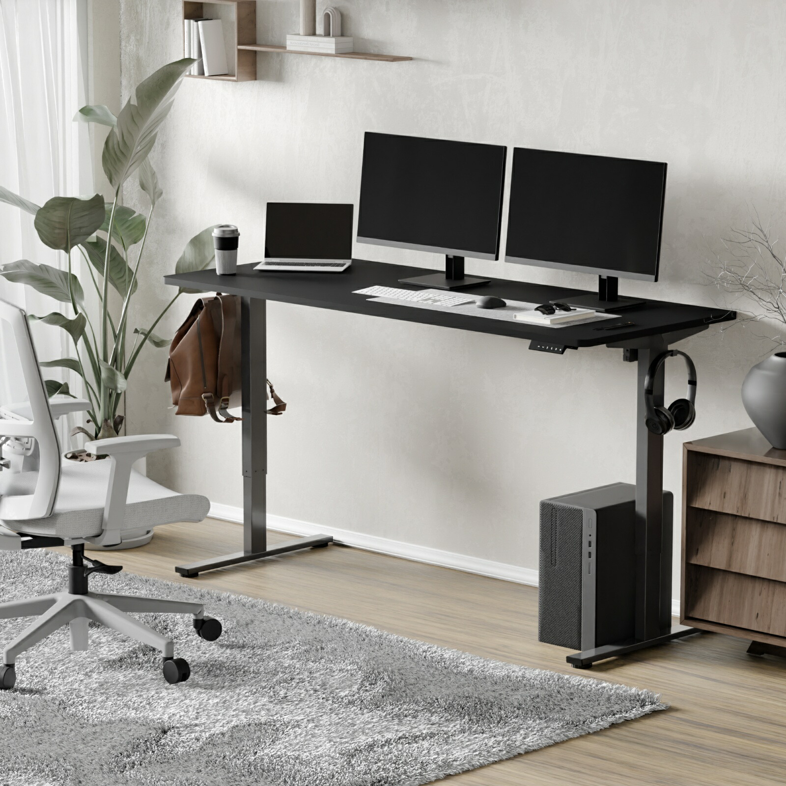 楽天市場】昇降デスク 電動 FlexiSpot EF1 スタンディングデスク 脚