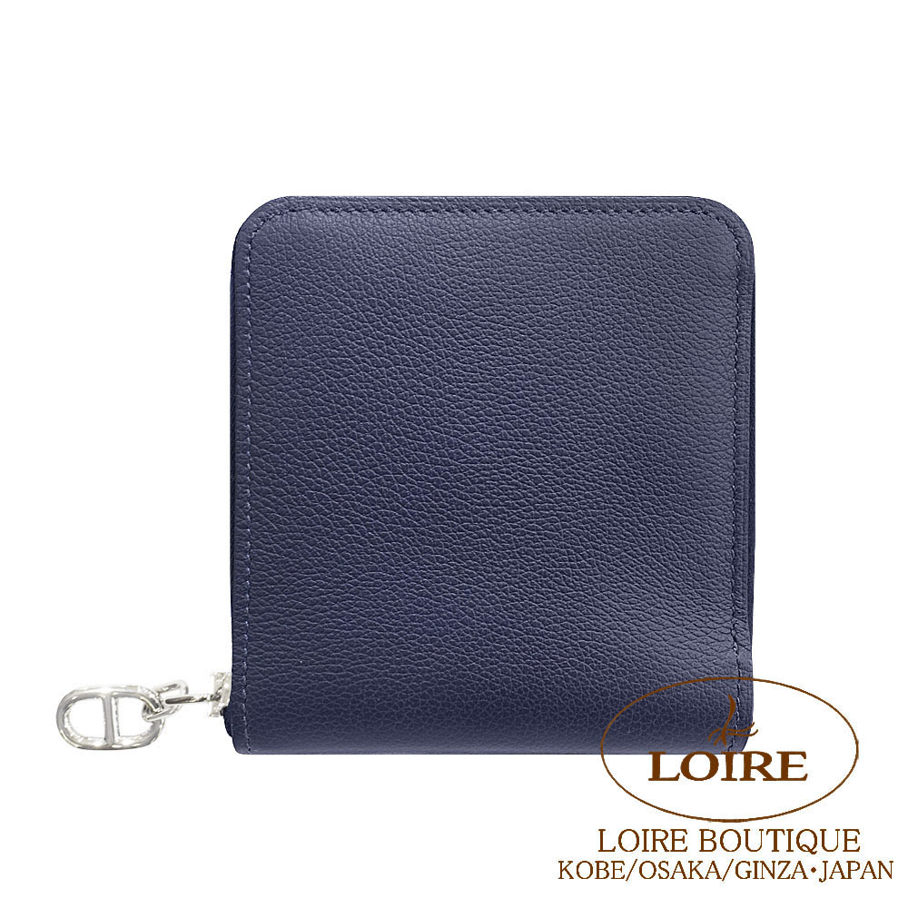 楽天市場】エルメス ジップアンゴー シェーヌ・ダンクル 財布 ブルー