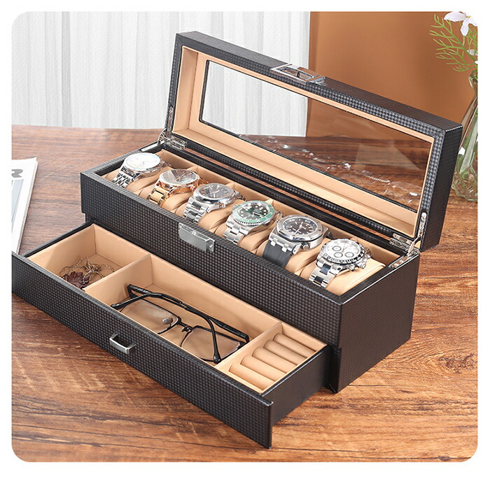 楽天市場】【5日限定10％OFFクーポン】腕時計ケース 6本用 時計ケース