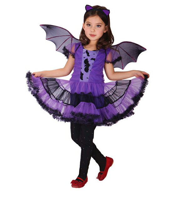 楽天市場】ハロウィン コスプレ 子供 女の子 悪魔 魔女 コウモリ