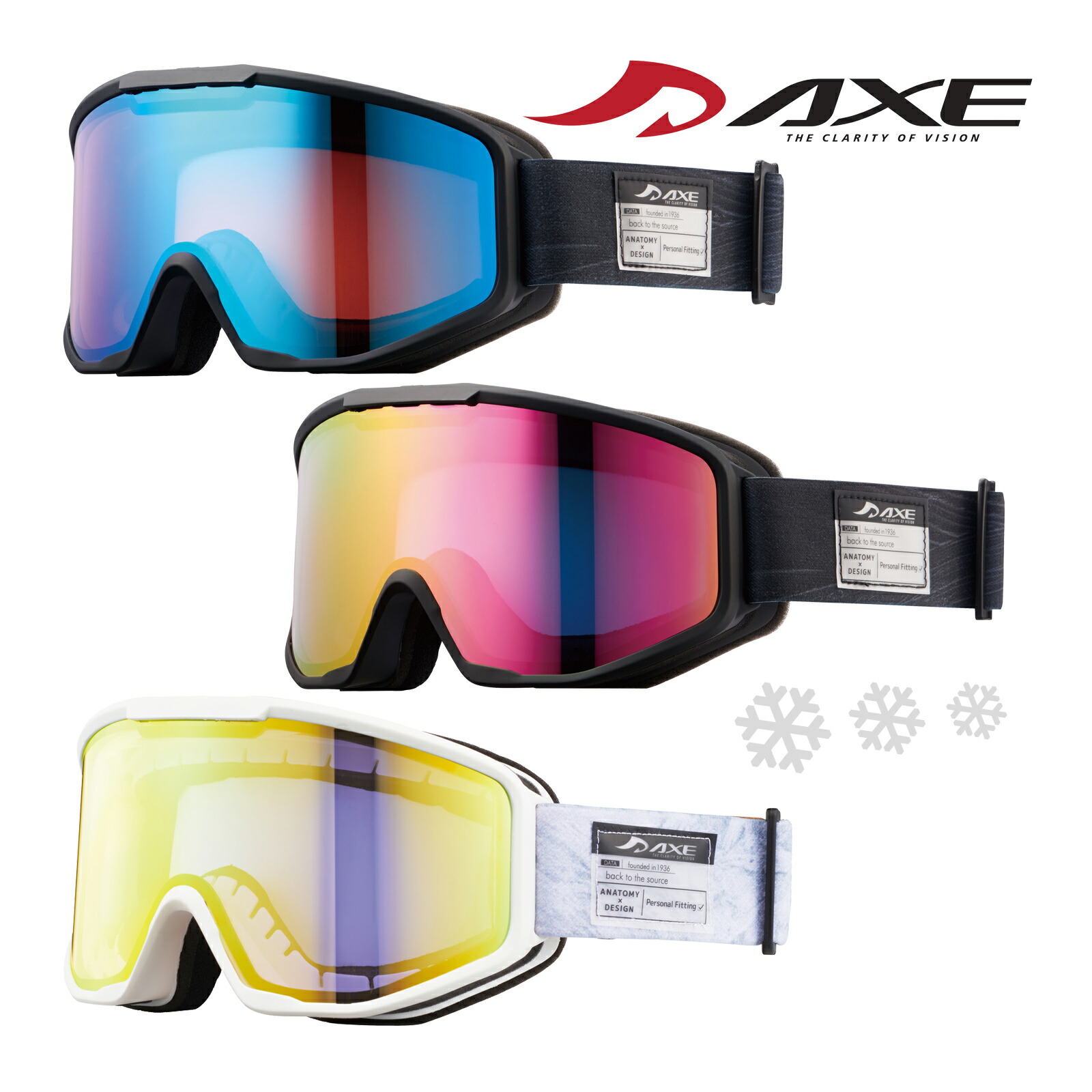 楽天市場】ゴーグル アックス 眼鏡対応 ダブルレンズ 曇り止め AX800