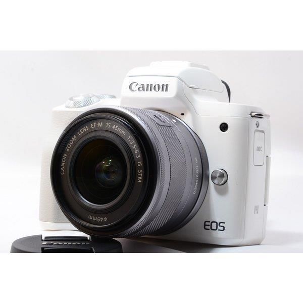 楽天市場】【中古】キヤノン Canon EOS Kiss M ホワイトレンズキット