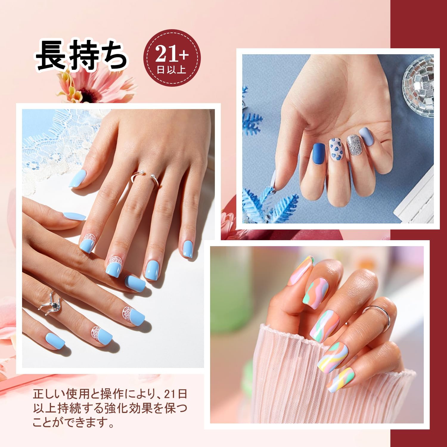 楽天市場】32色 鮮やかで高光沢のジェルネイルポリッシュキット