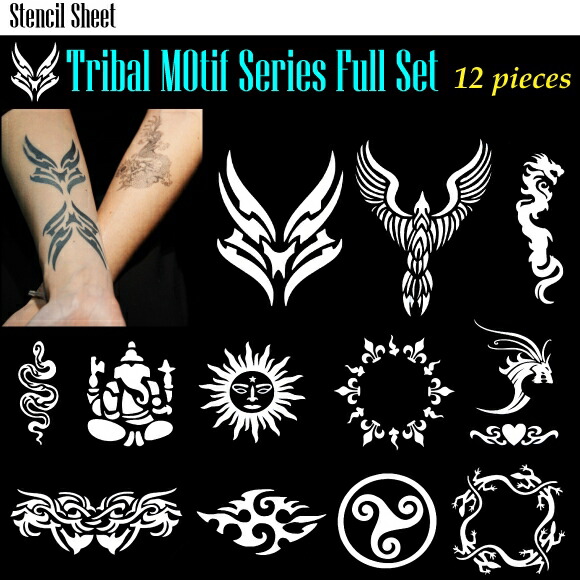 楽天市場】ステンシルシート（モチーフシリーズ12種セット）ボディ