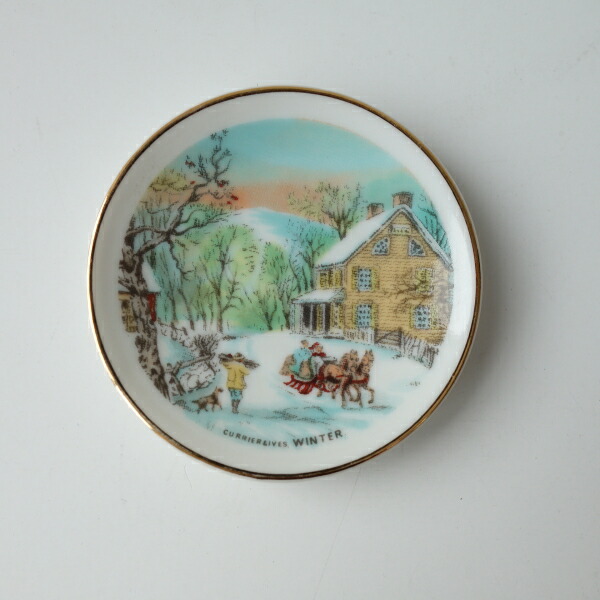 楽天市場】わけあり 四季の風景 5.7cm アンティーク ミニ 絵皿 4枚