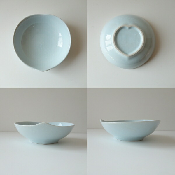 楽天市場】花びらみたいな ふんわり ハート 14cm ボウル ピンク ブルー