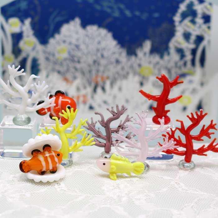 楽天市場】ガラス細工 サンゴ(赤) サンゴ 珊瑚 海 海中 熱帯 南の島 赤