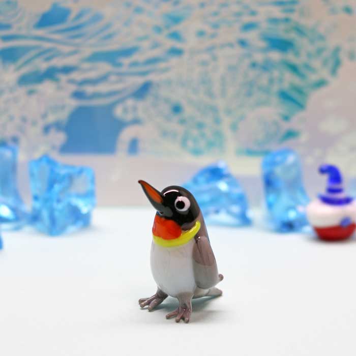 楽天市場】ガラス細工 キングペンギン ペンギン ぺんぎん キング