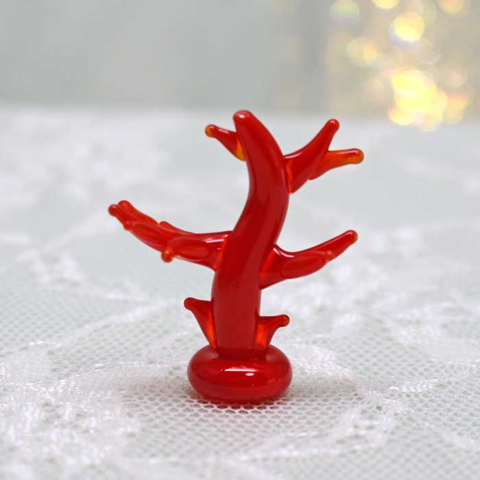 楽天市場】ガラス細工 サンゴ(赤) サンゴ 珊瑚 海 海中 熱帯 南の島 赤