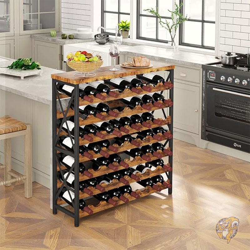 楽天市場】【クーポン配信中】ワインラック 56本用自立式 木製ワイン