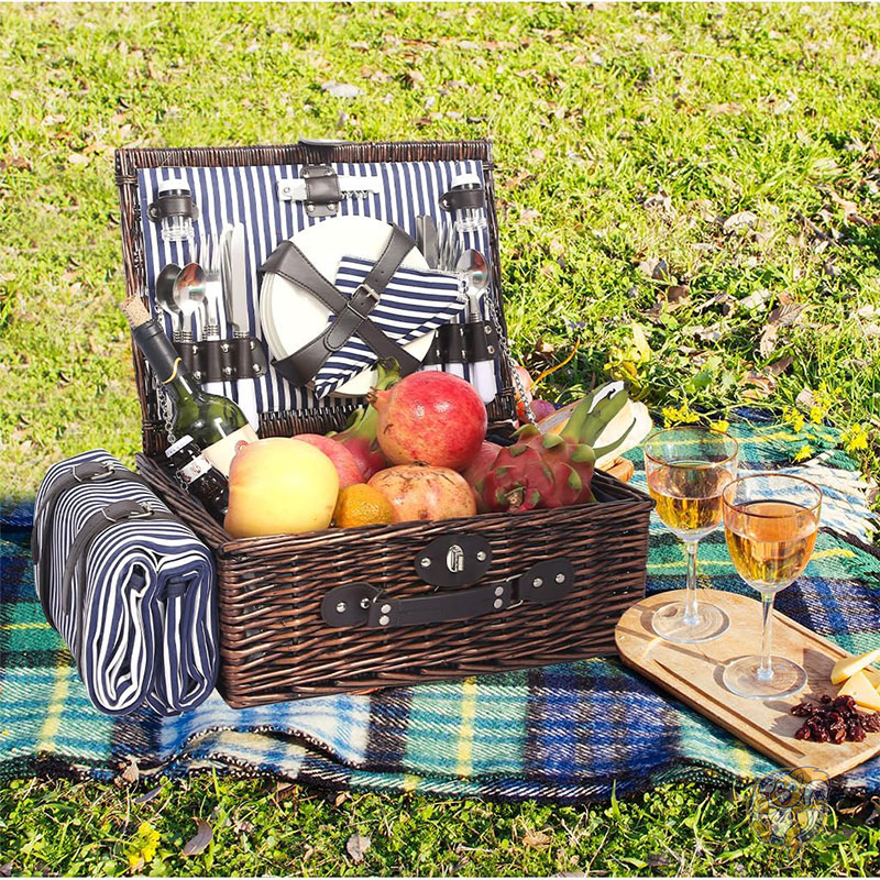 OPTIMA ピクニックバスケット(4人用不足品あり) OPTIMA ピクニック