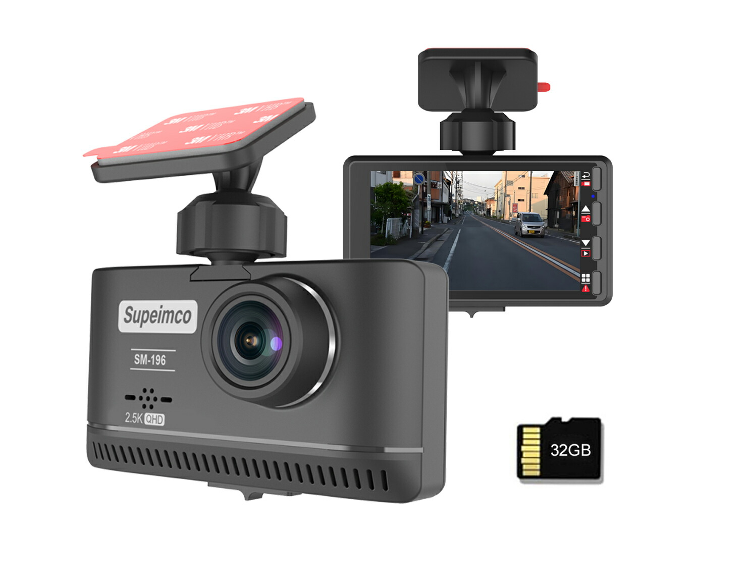 楽天市場】【電装店供給品 2.5K】3 inch IPSドライブレコーダー 前方