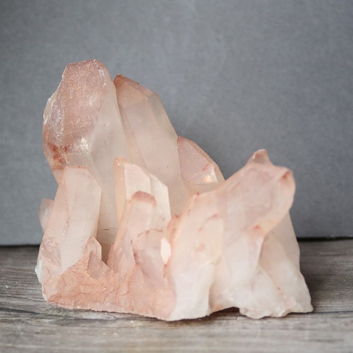 楽天市場】ピンク クォーツ 水晶クラスター マダガスカル産 原石