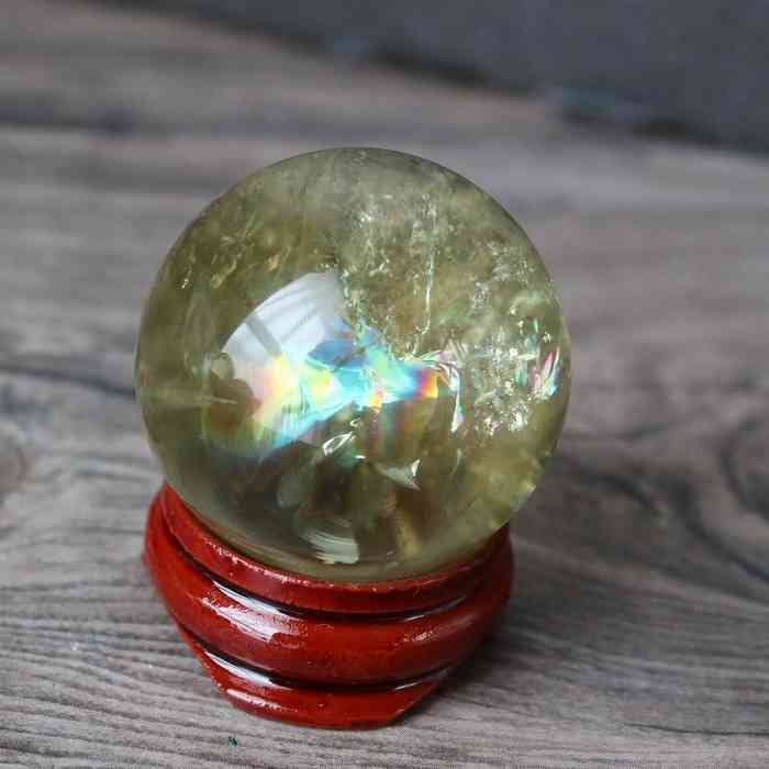 楽天市場】シトリン 丸玉 虹入り スフィア 30〜33ミリ 置物 金運アップ