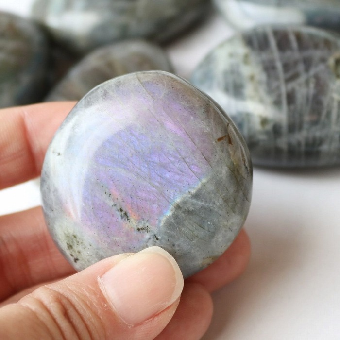 楽天市場】天然石 ラブラドライト パームストーン 1個 タンブル 握り石