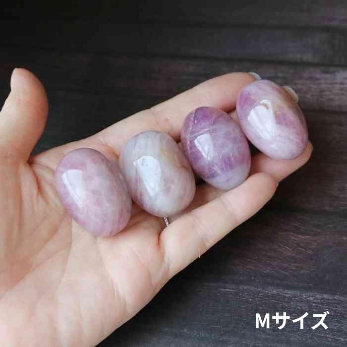 楽天市場】ラベンダー ローズクォーツ S～Lサイズ 1個 握り石 置物