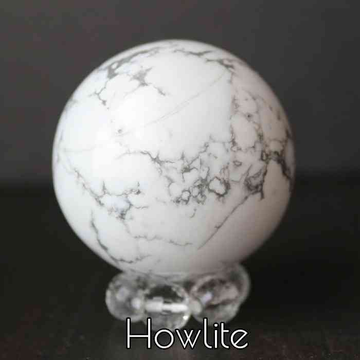 楽天市場】お任せ ハウライト マグネサイト スフィア 丸玉 40mm 1個