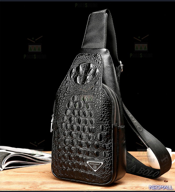 楽天市場】【大人気】ワニ柄 本革 クロコダイル メンズバッグ ボディ