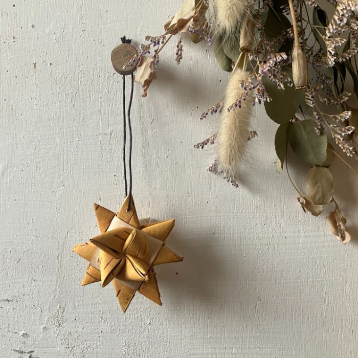 楽天市場】白樺 オーナメント スター L 白樺細工 星 デコレーション