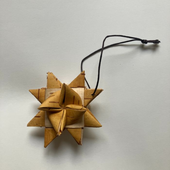 楽天市場】白樺 オーナメント スター L 白樺細工 星 デコレーション