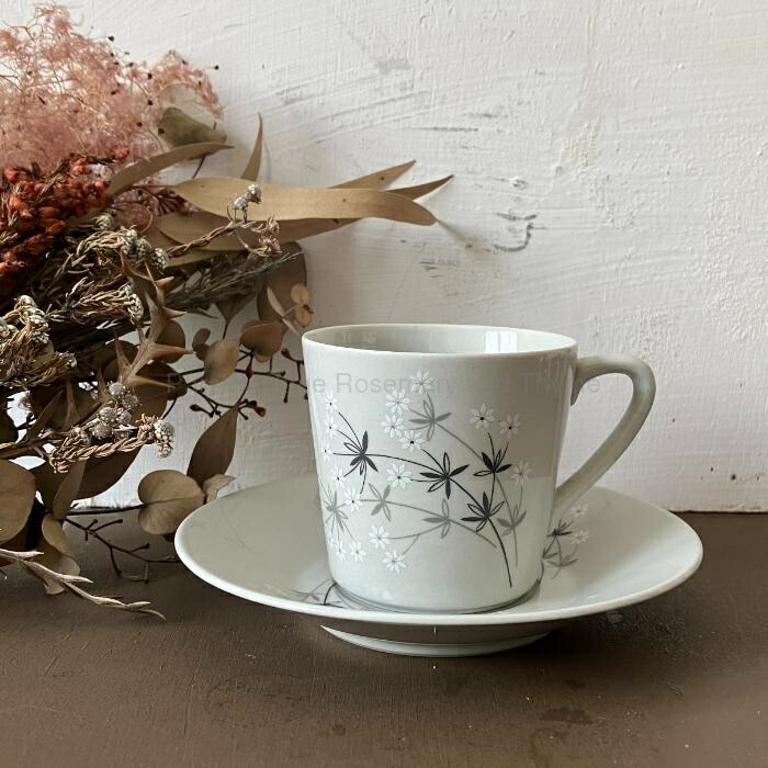 楽天市場】【USED】 ARABIA Lumikukka グレー カップ&ソーサー