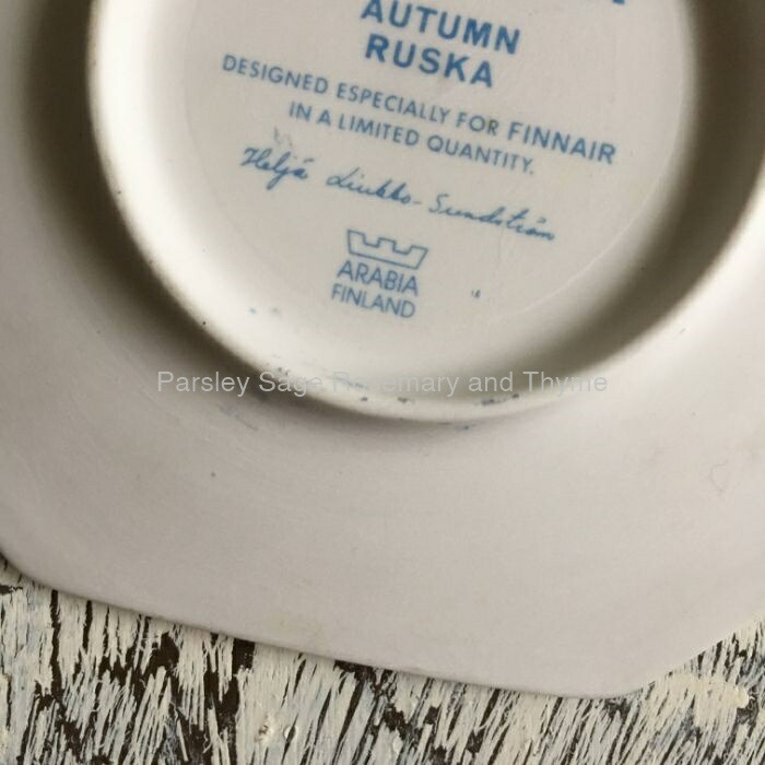 楽天市場】【USED】 ARABIA × finnair AUTUMN RUSKA 飾り皿 アラビア