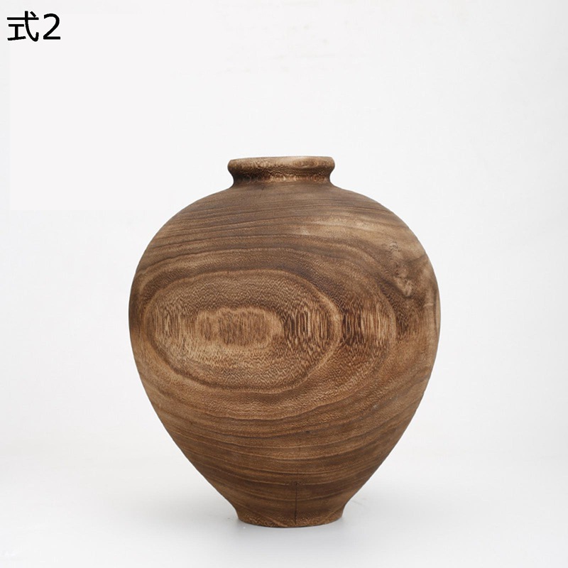 楽天市場】木製花器 炭化木 ウッド ブラック ブラウン 小さめ花器 花瓶