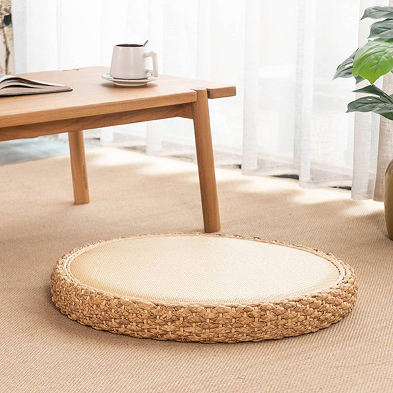 楽天市場】蒲草座布団 クッション わら座布団 瞑想 天然草 マット 円形