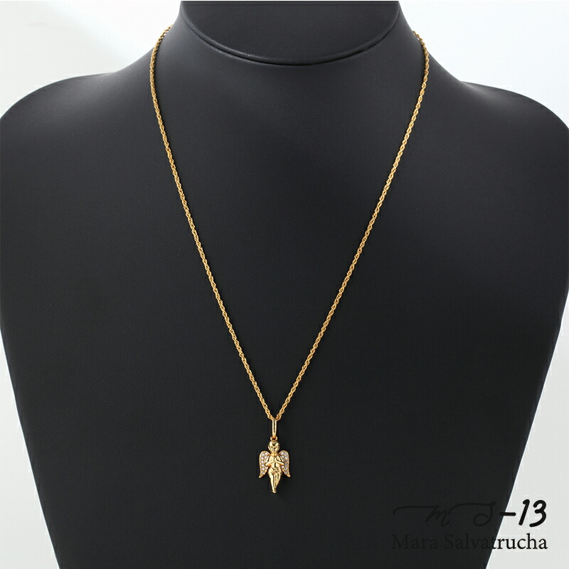 楽天市場】【MS-13】K18GP エンジェル チャーム S ゴールド チェーン