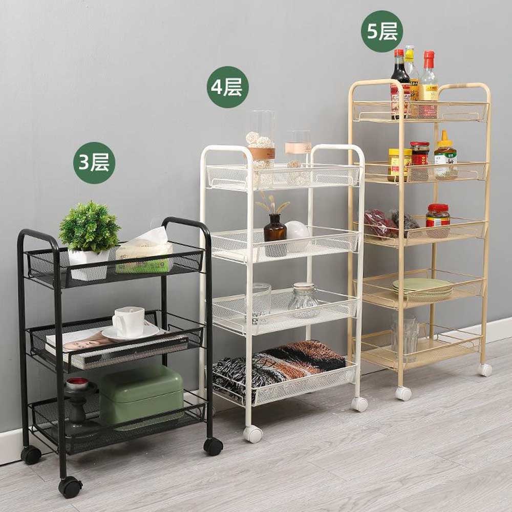 楽天市場】メッシュワゴン3段 幅44×奥行26×高さ63cm キャスター付き