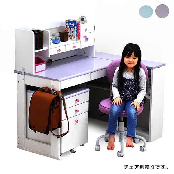 楽天市場】学習机 学習デスク 勉強机 4点セット ワゴン付き 幅95cm