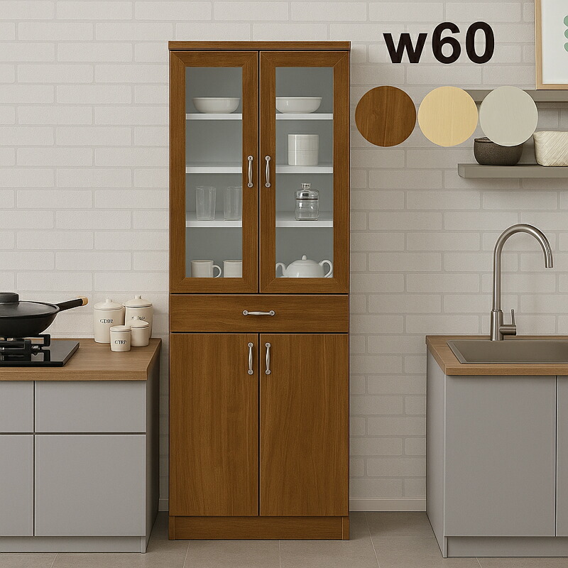 楽天市場】食器棚 幅60（高さ（cm）140 ～ 149.9）の通販