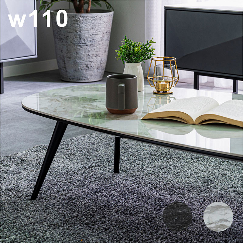 楽天市場】テーブル リビングテーブル 大理石風 セラミック天板 幅