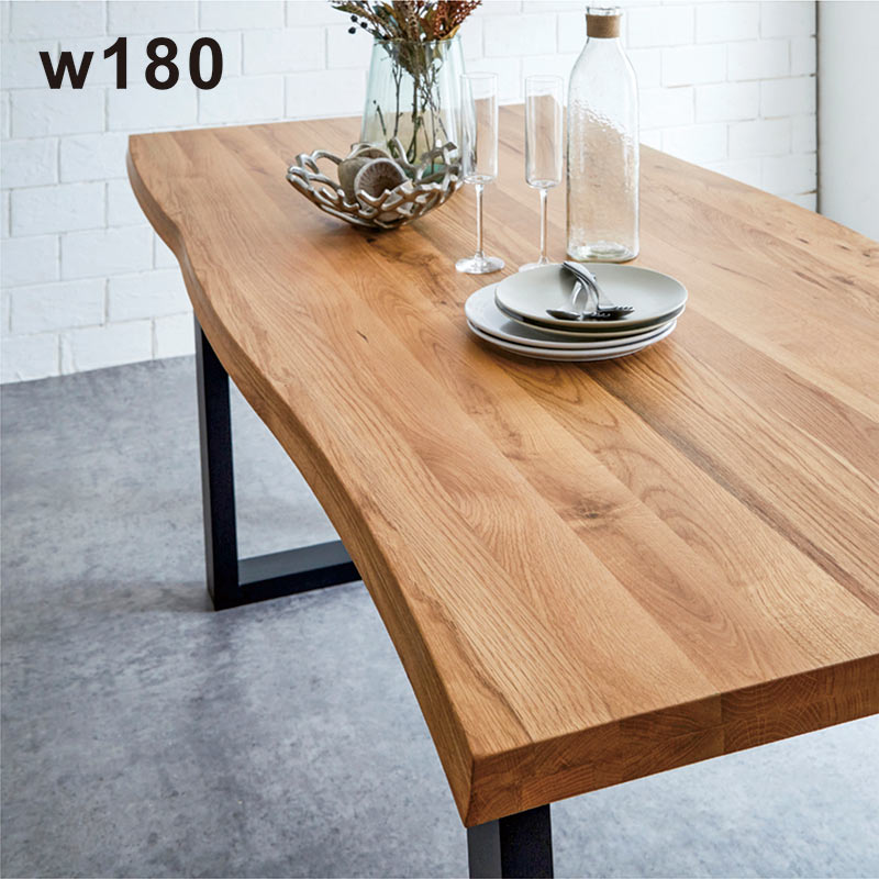 楽天市場】北欧 一枚板風 テーブル 6人 幅180cm 180x85 ダイニング