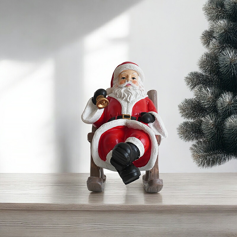 楽天市場】【全品5%OFFクーポン】【最強配送】サンタクロース 置物