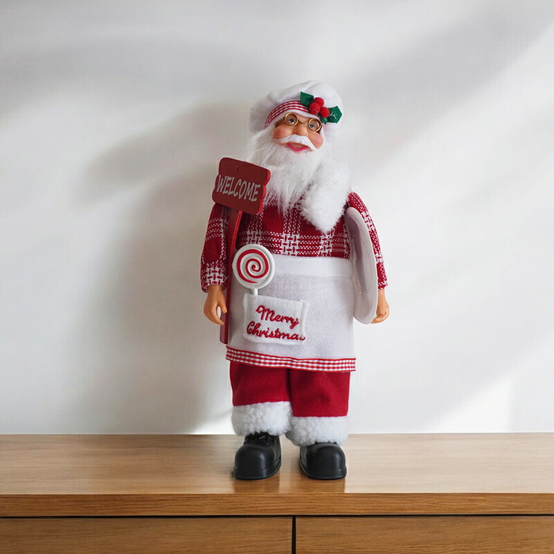 楽天市場】【全品5%OFFクーポン】【最強配送】サンタクロース 人形