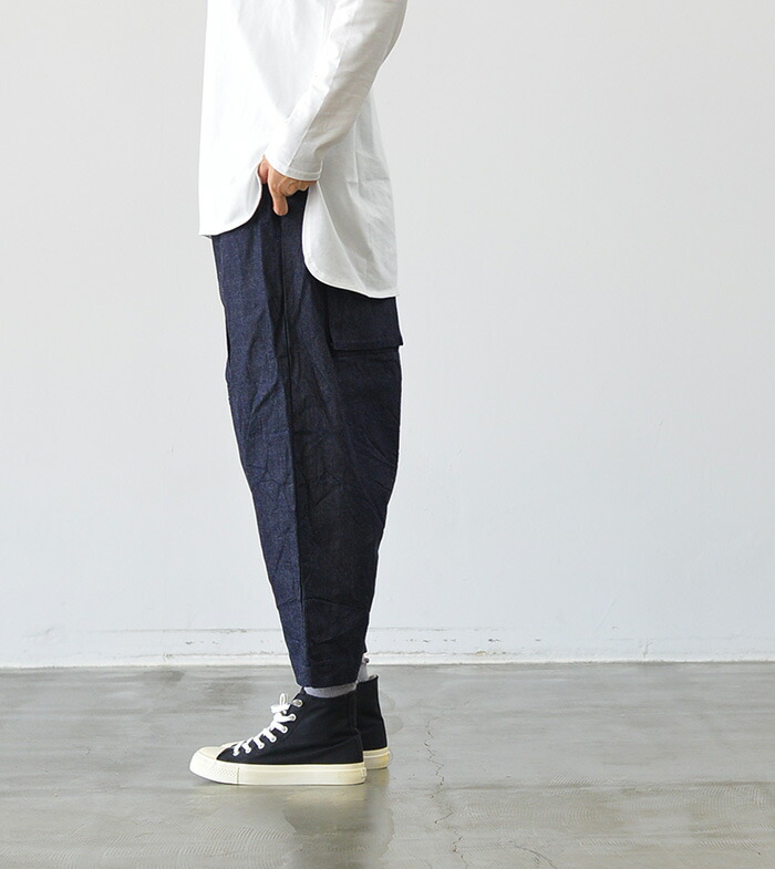 楽天市場】NARU ナル 8oz ムラデニム マチポケット サルエルパンツ