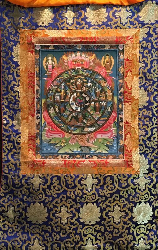 楽天市場】六道輪廻図（Wheel of Life）/仏画／曼荼羅／チベット-BB