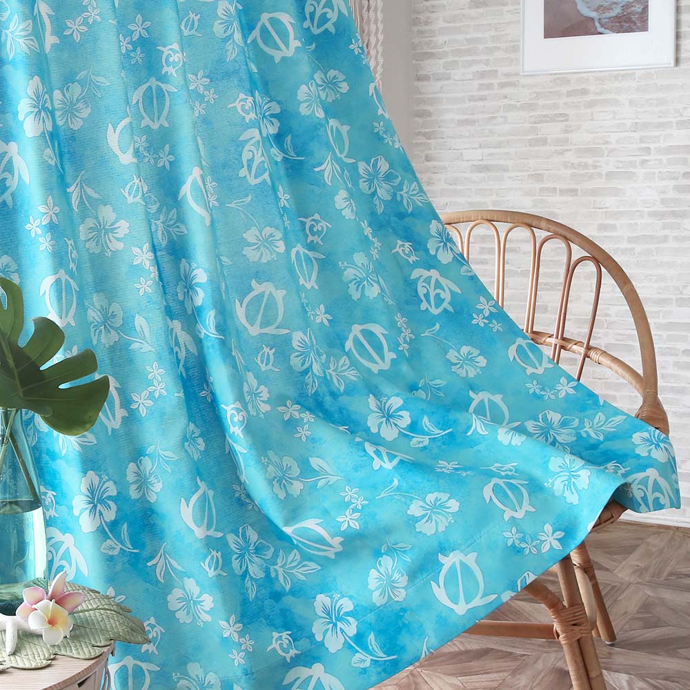 楽天市場】【ポイント5倍】 ハワイカーテン ハワイアン 2級遮光 遮光