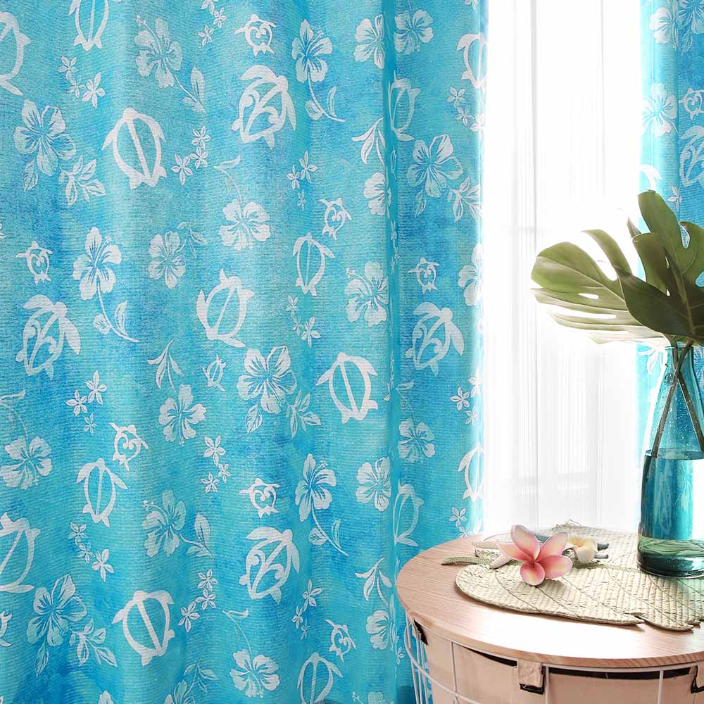 楽天市場】【ポイント5倍】 ハワイカーテン ハワイアン 2級遮光 遮光