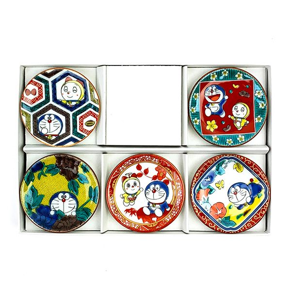 楽天市場】ドラえもん 九谷焼 豆皿セット 5枚セット 食器 コラボ