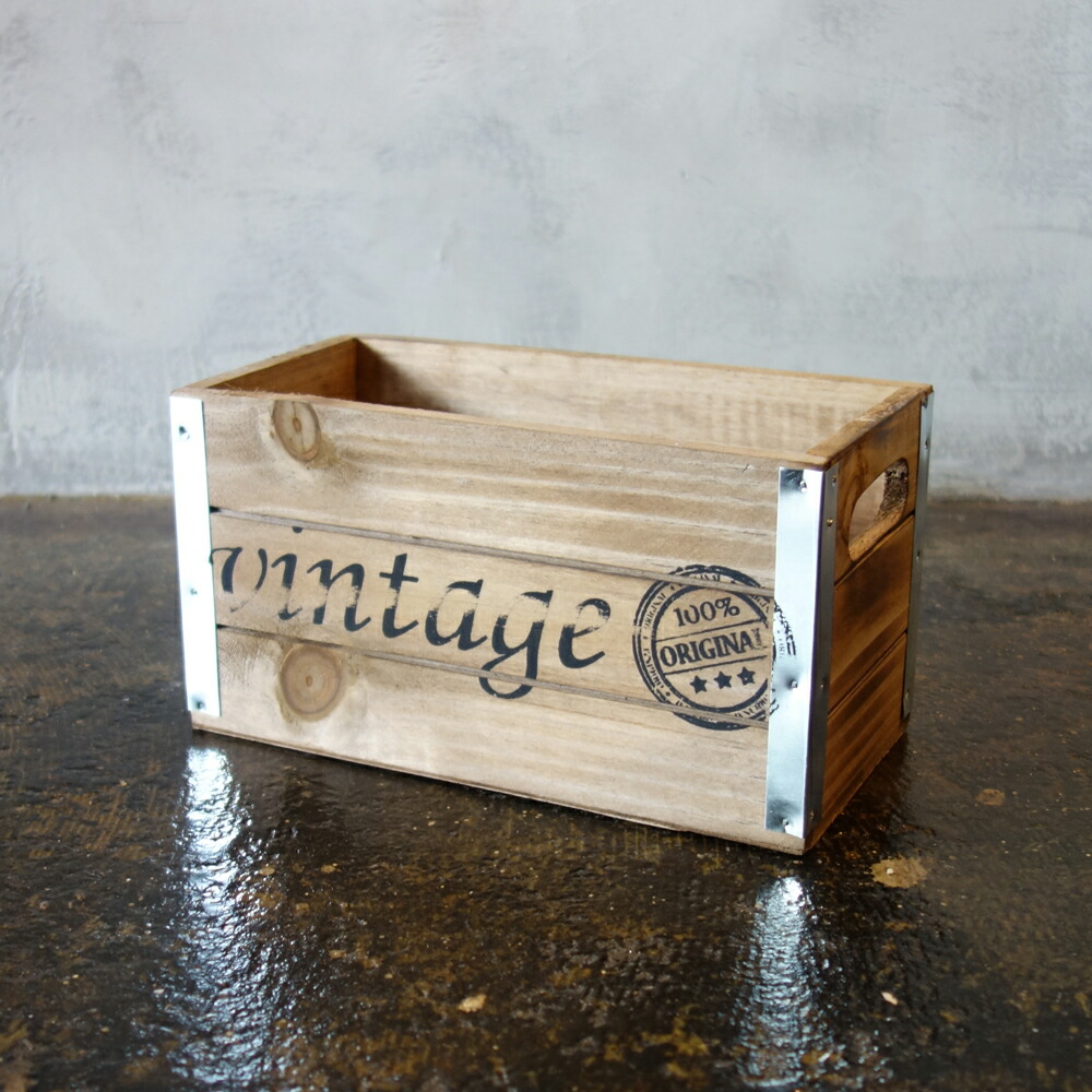 楽天市場】ヴィンテージ加工 Sサイズ 木箱 ウッドボックス USA
