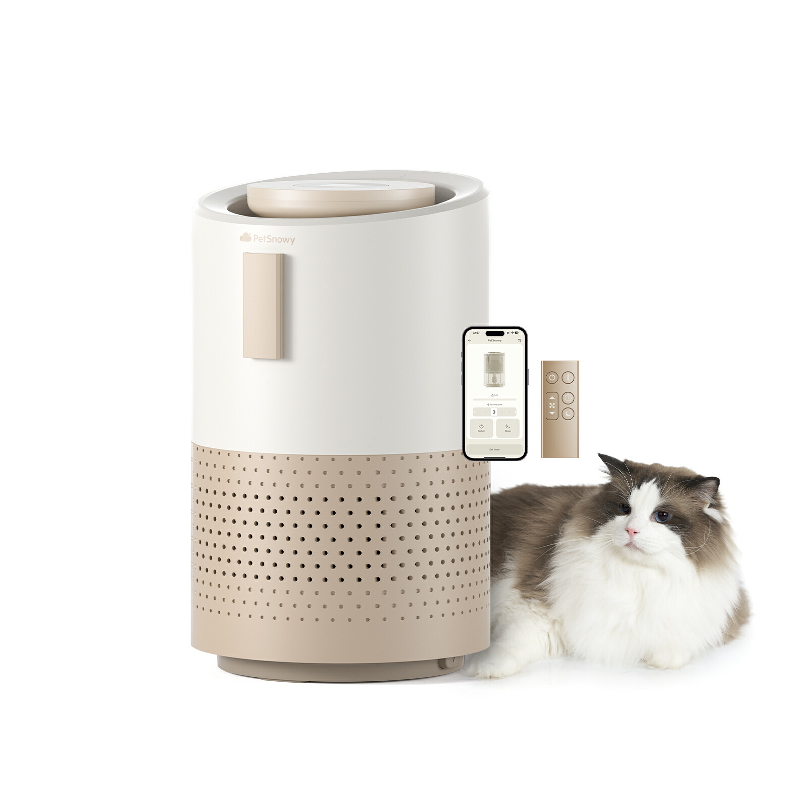 楽天市場】PetSnowy 空気清浄機 ペット特化モデル TiO2臭気制御 空気