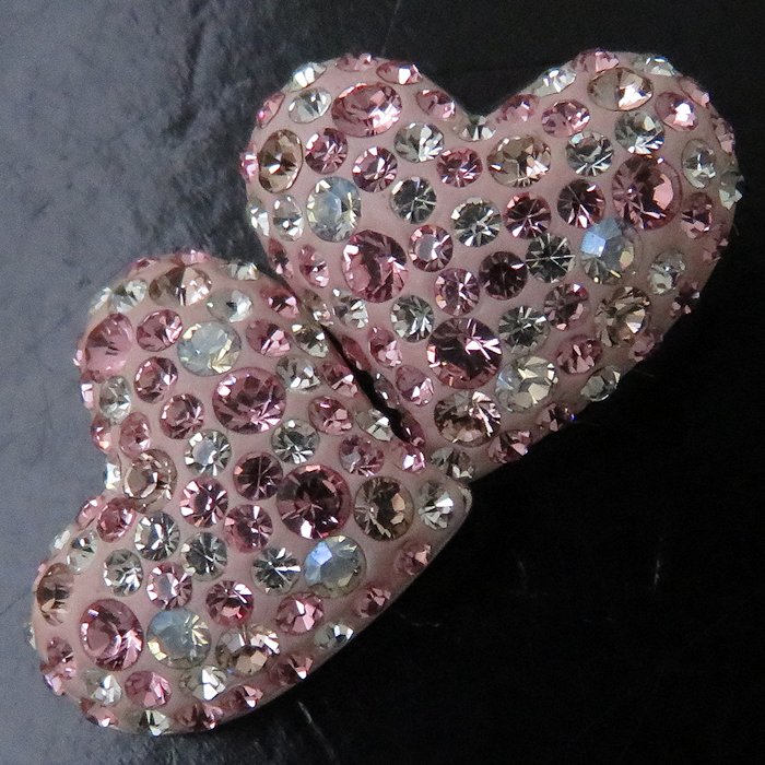 楽天市場】スワロフスキー SWAROVSKI ハート ピアス ピンク ライン